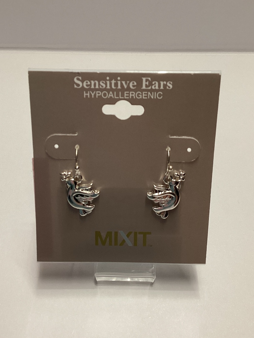 Mixit Silver Dove Drop Earrings
